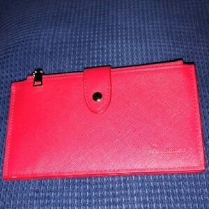 Red Travelambo Wallet Clutch